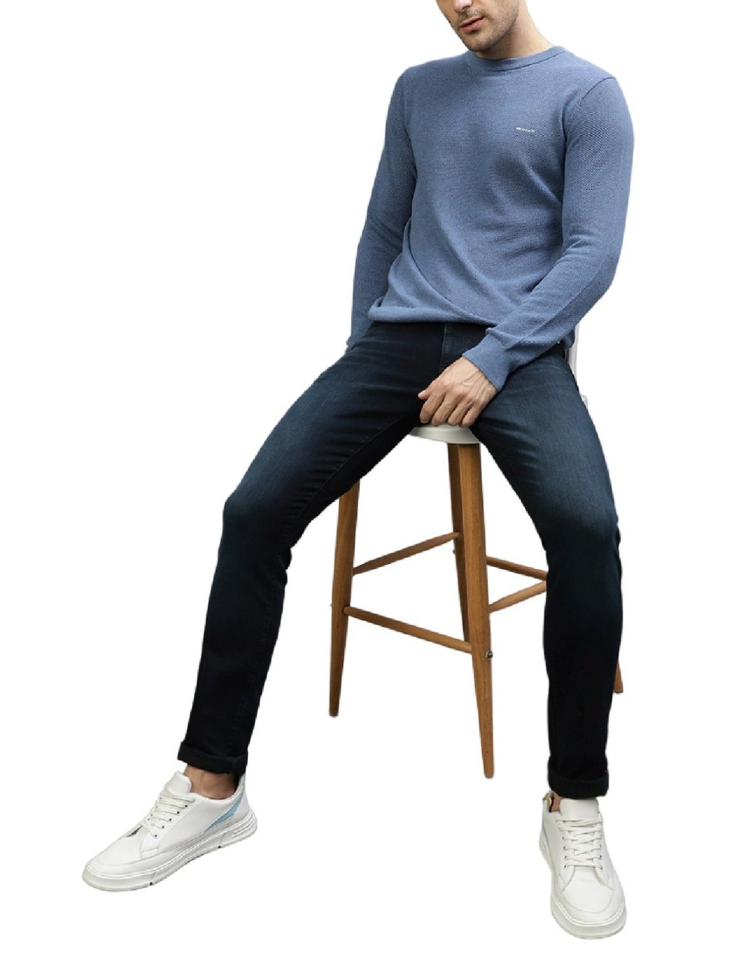 Gant Blue Regular Fit Sweaters