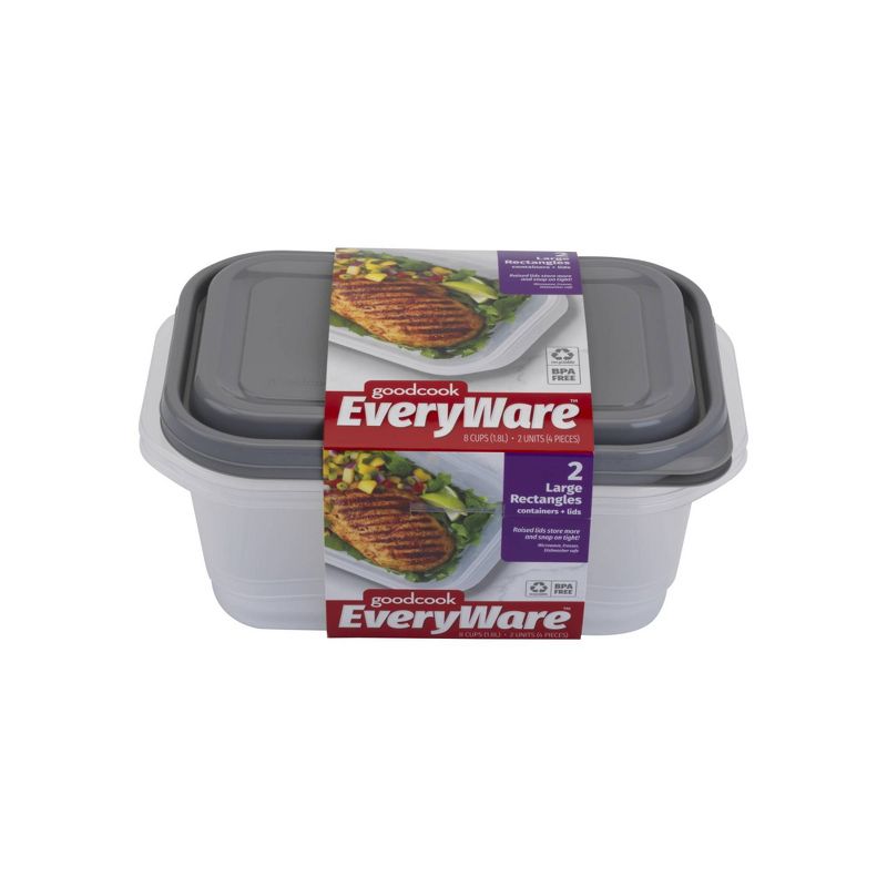Good Cook EveryWare Large Rectangle Food Storage - 2ct