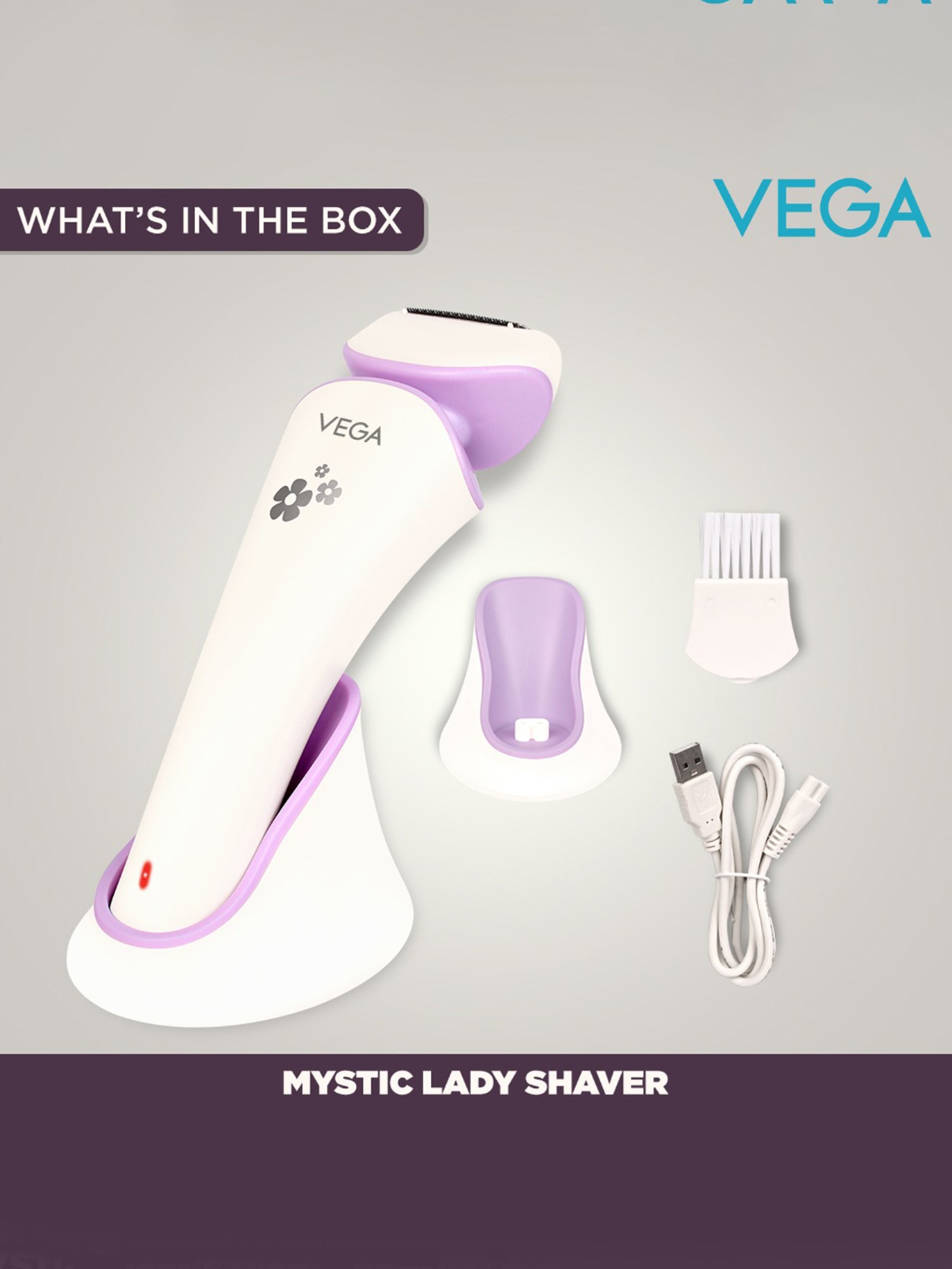 Vega Mystic Lady VHLS-02 Cordless Trimmer - 90 Min Runtime (White)