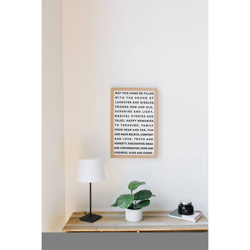 16" x 24" May This Home Art Board Brown - Petal Lane
