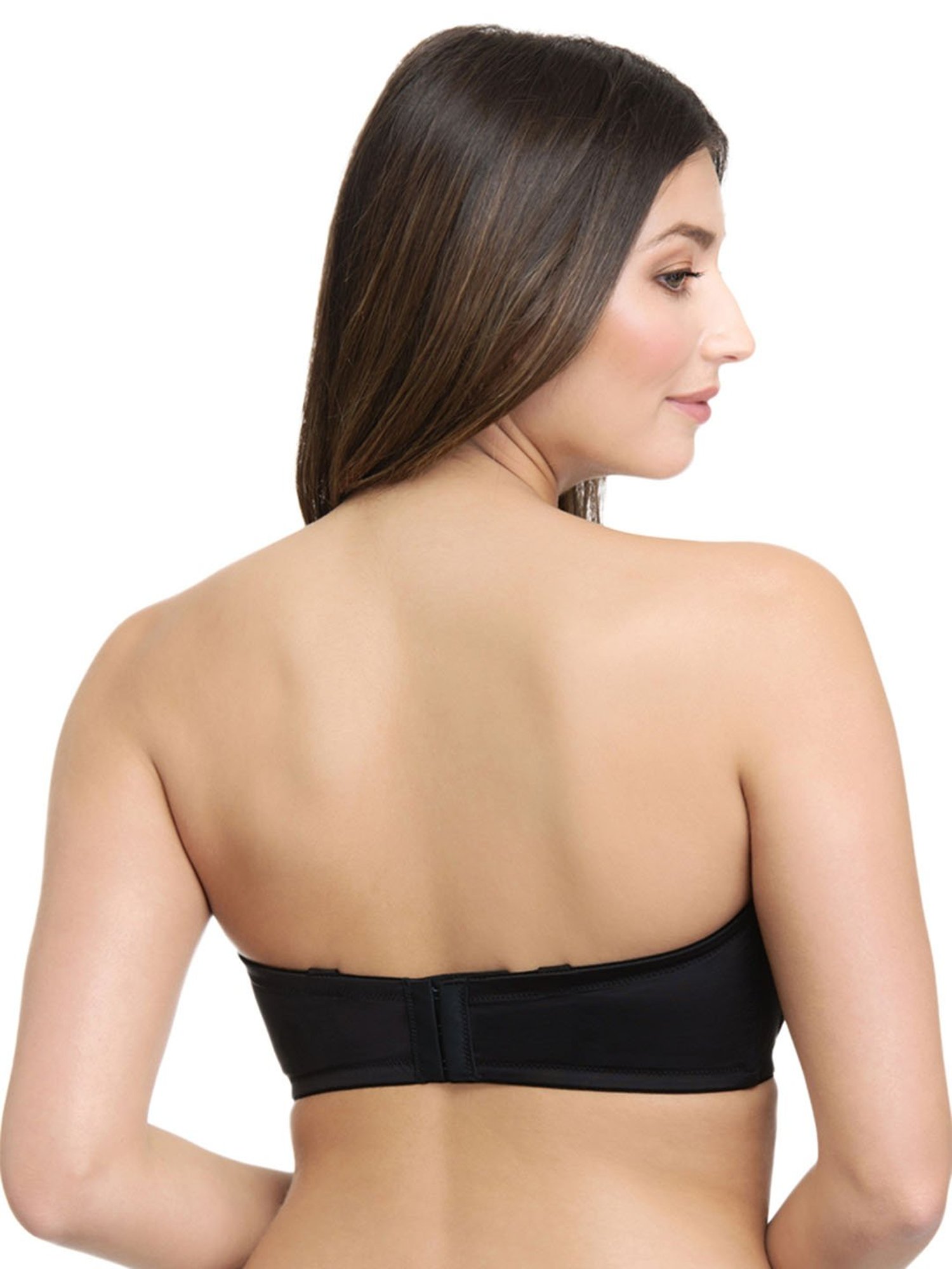 Amante Black Under Wired Padded Tube Bra