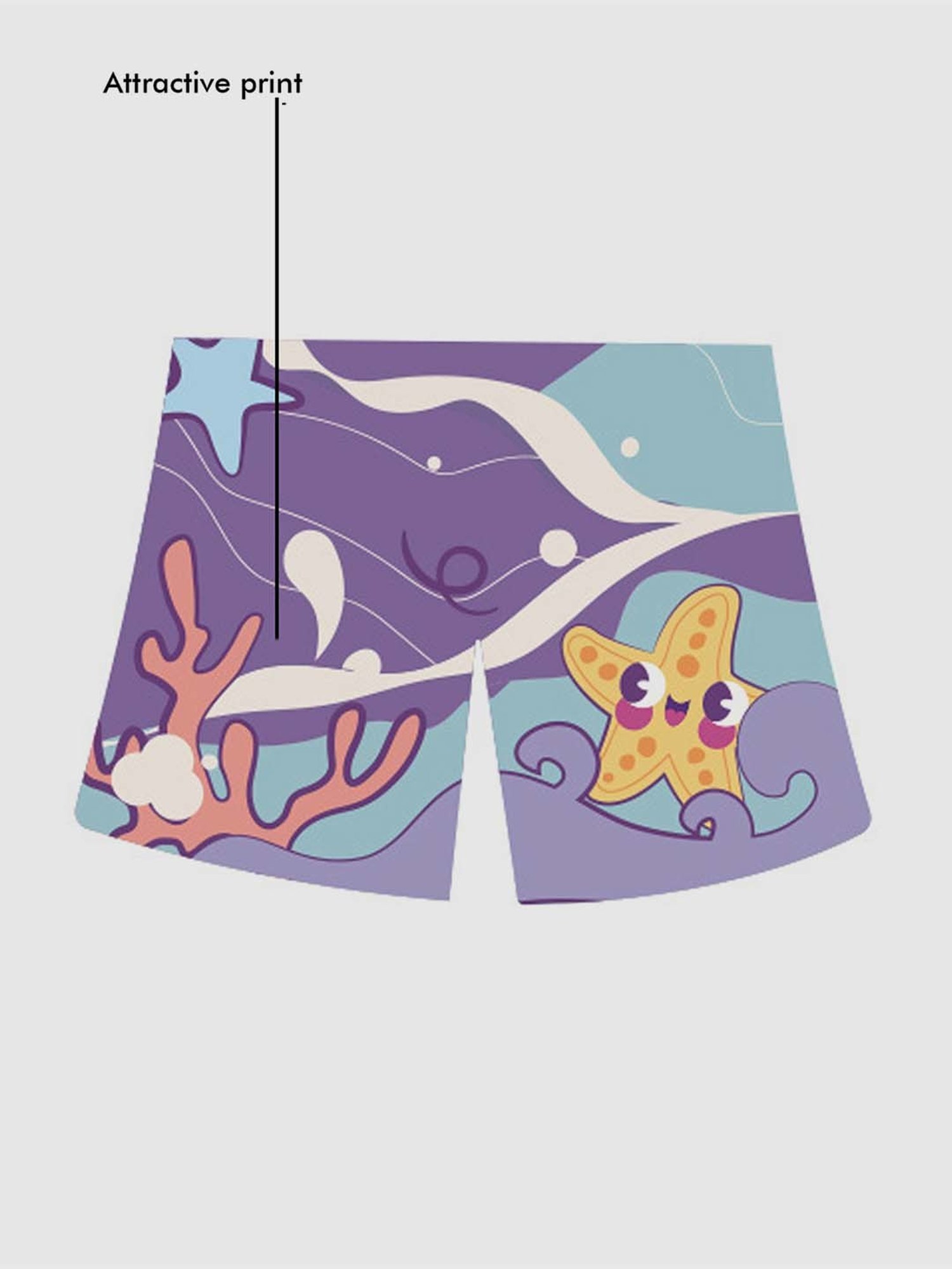 Little Surprise Box Kids Purple & Blue Flamingo Float Unicorn Printed T-Shirt Set