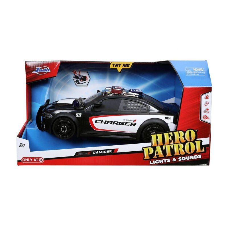 Jada Toys Hero Patrol Dodge Charger Lights & Sound Vehicle 15"