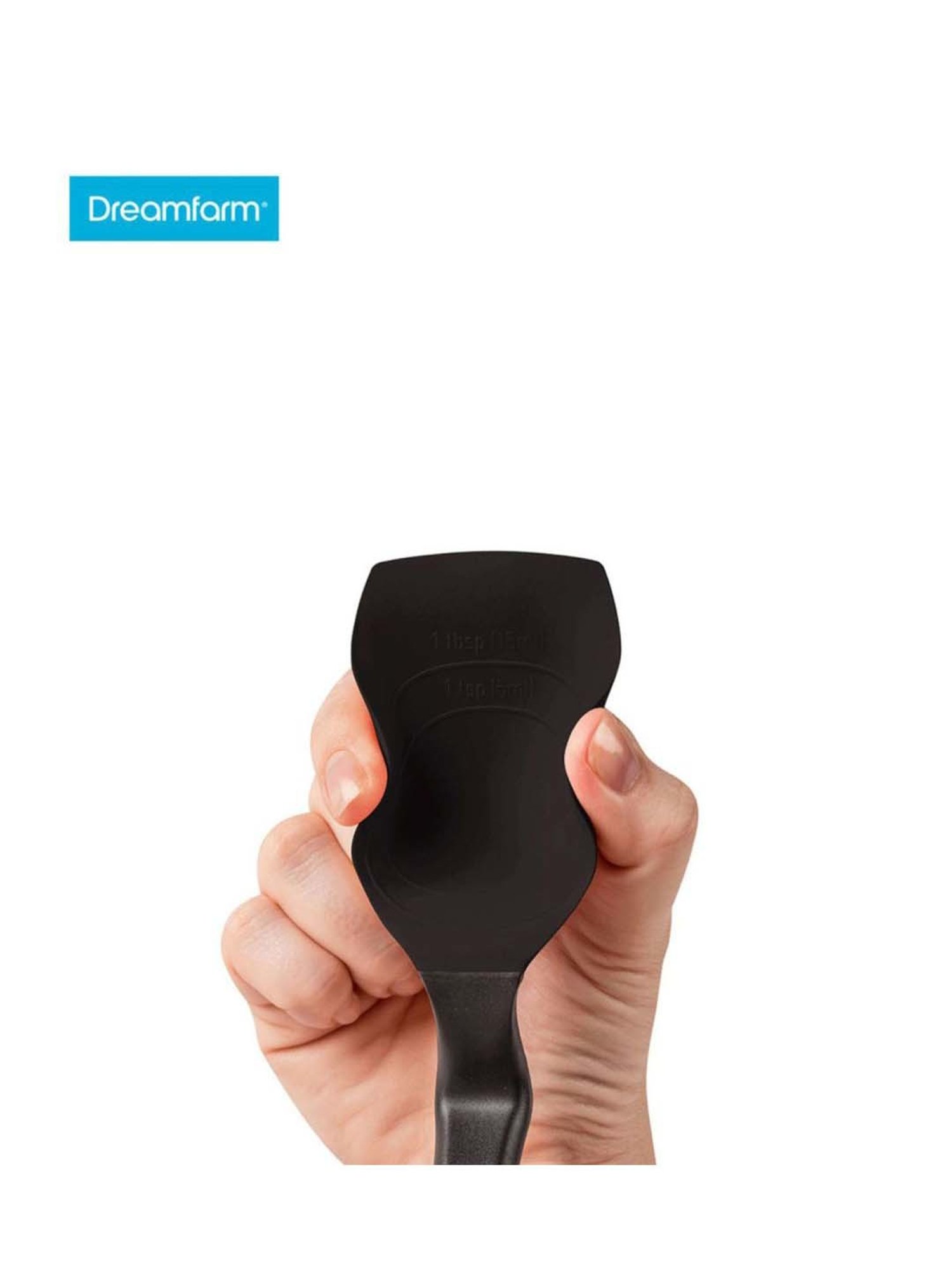Dreamfarm Black Medium Sit Up Scraping Supoon
