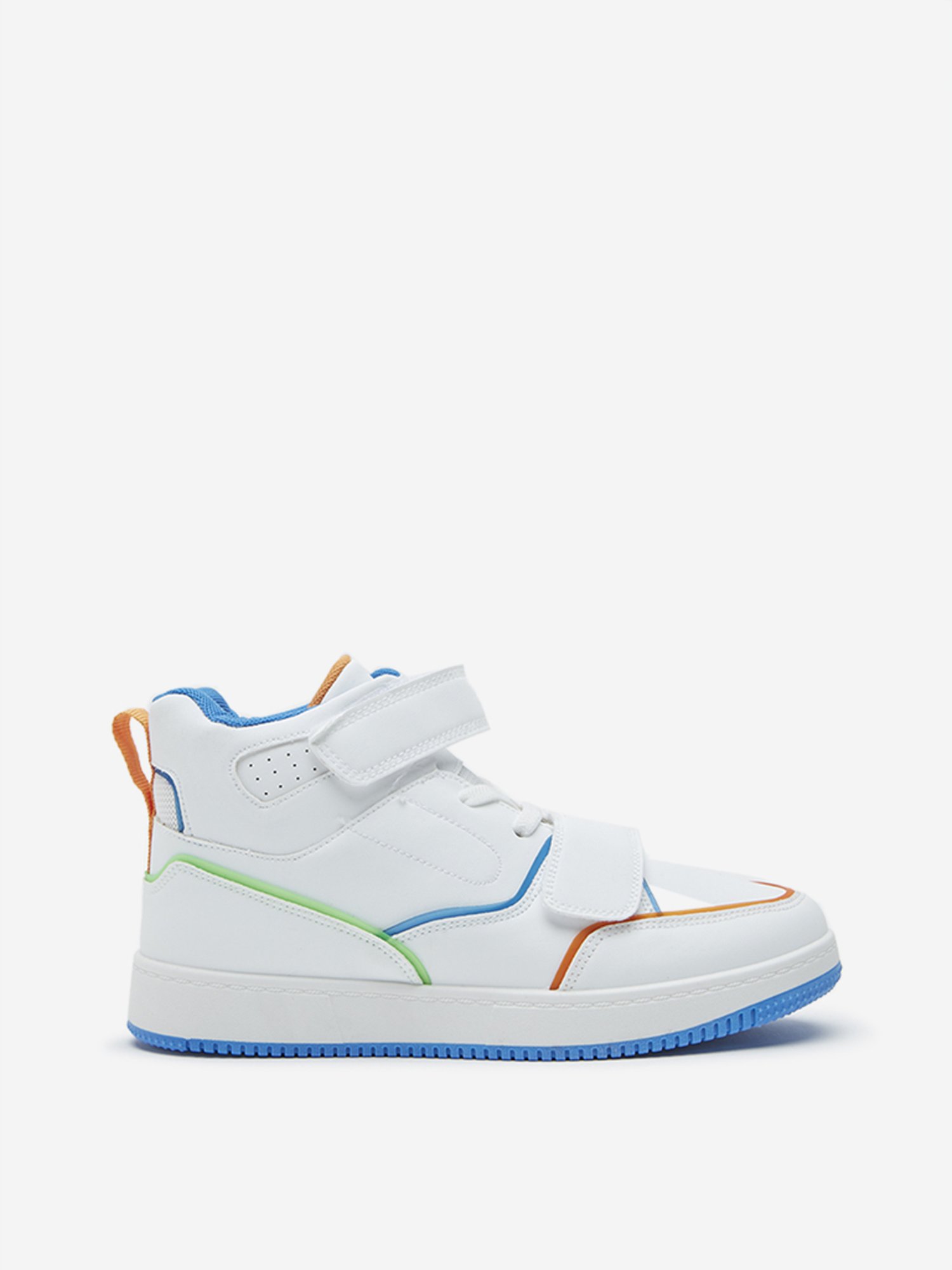 Yellow by Westside White Dual-Strap High-Top Boots