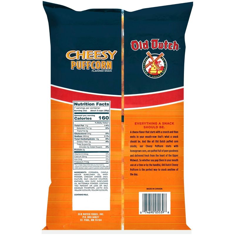 Old Dutch Cheesy Puffcorn - 7oz