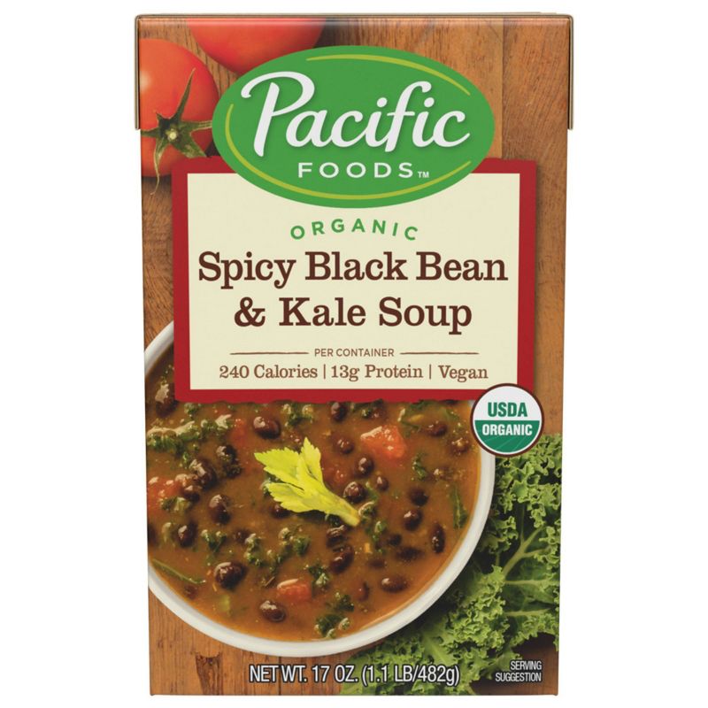 Pacific Foods Organic Spicy Black Bean & Kale Soup - 17oz