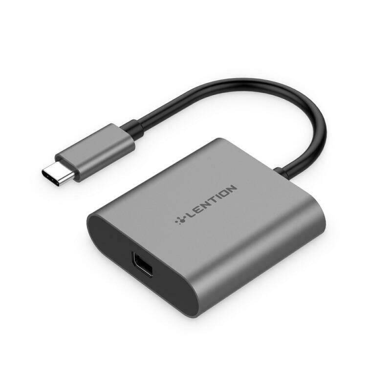 LENTION USB-C to Mini DisplayPort Adapter, USB 3.1 Type-C & Thunderbolt 3 Port Compatible