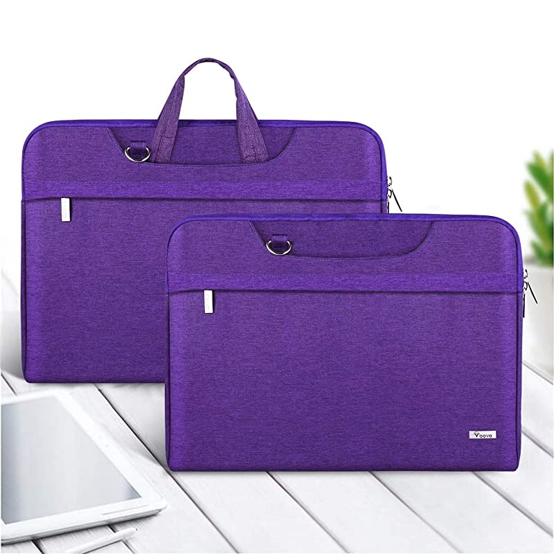 Laptop Bag Case 17 17.3 inch with Shoulder Strap,Waterproof Women Computer Carrying Sleeve Cover Compatible with New Razer Blade Pro,HP ENVY Laptop,ThinkPad P72,Dell ASUS Notebook,Violet