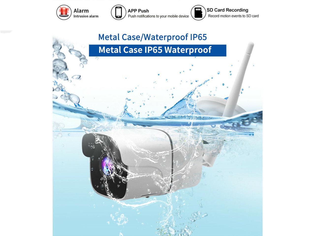 CamHi IMX335 4MP 5MP wireless ip camera outdoor IR 128GB SD card speaker MIC P2P