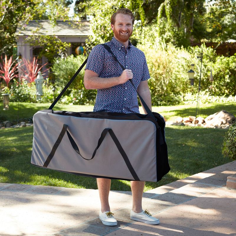 ECR4Kids Jumbo 4-to-Score Giant Game with Carry Bag, Lawn Game, Connect-All-4 - Purple and Gold