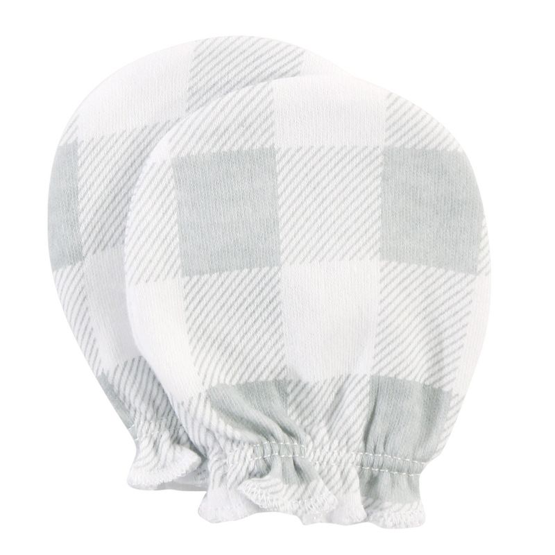Hudson Baby Infant Boy Cotton Scratch Mittens, Woodlands, 0-6 Months