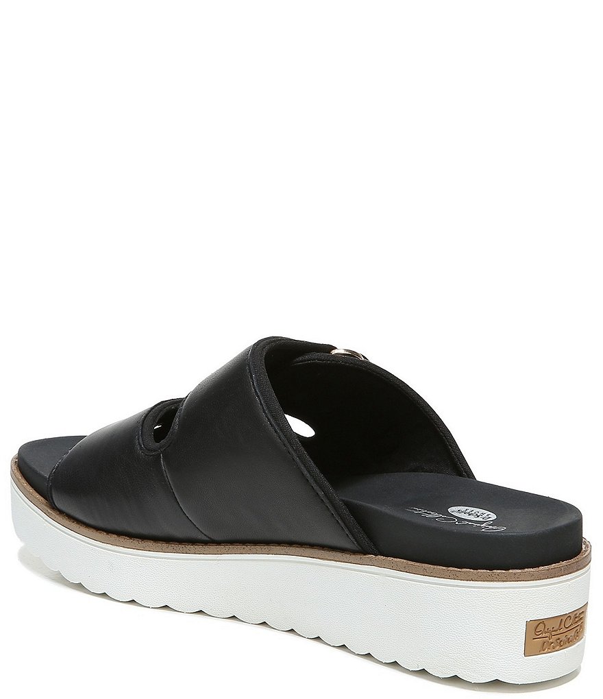 Original Collection by Dr. Scholl's Mega Leather Platform Slide Sandals