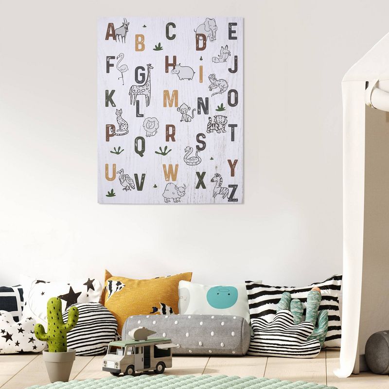 Safari Animal Alphabet Wall Art - Stratton Home Décor