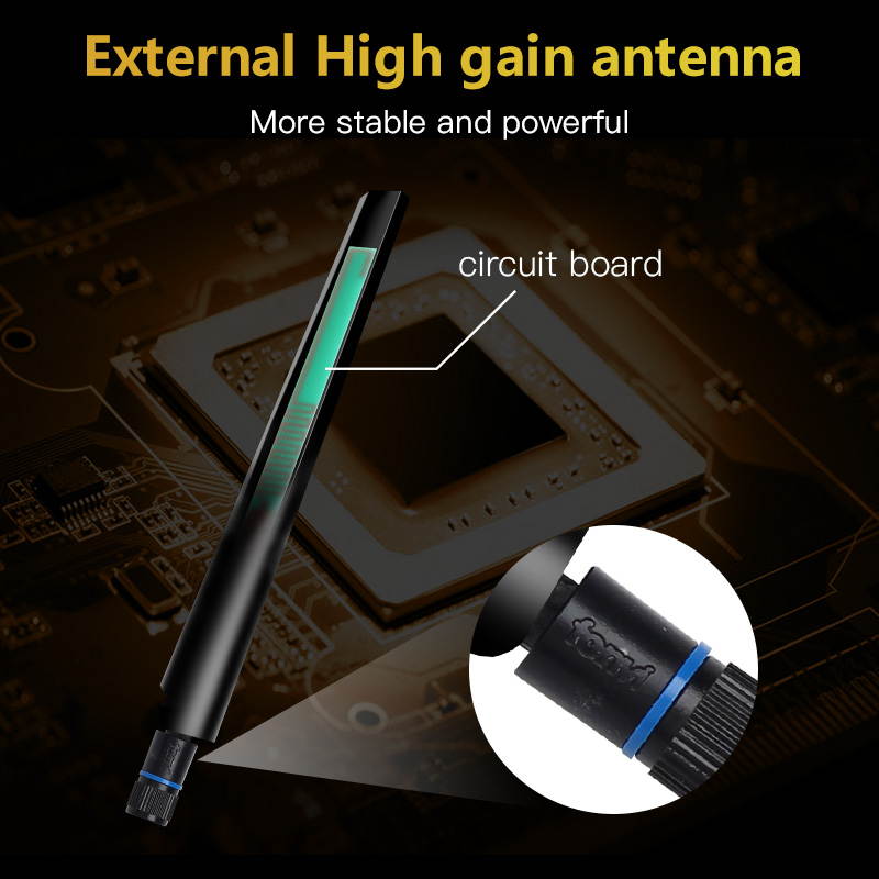 T919 MacOS Hackintosh PCI-E Wifi Bluetooth 4.0 Adapter 1750Mbps Wireless BCM94360CD Wi-Fi Card For PC, Up to 1300Mbps (5Ghz) + 450Mbps(2.4Ghz), 802.11ac, Airdrop / Handoff, 4 High Gain Antennas