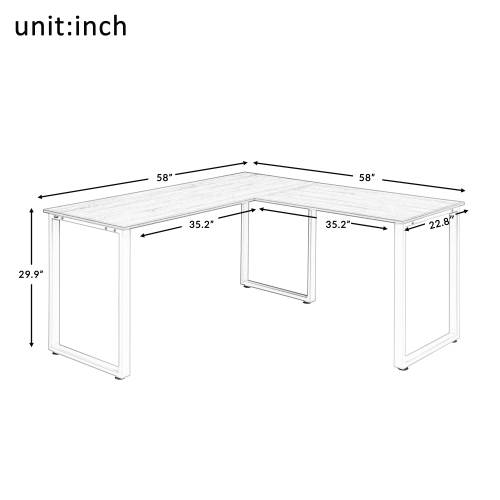 L-Shaped Desktop Computer Desk Computer Table Pc Desk Rotating Corner Desk Modern Office Study Workstation