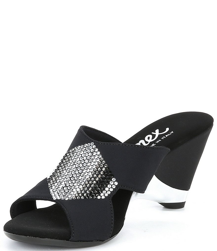 Onex Antonia Rhinestone Embellished Dress Slides