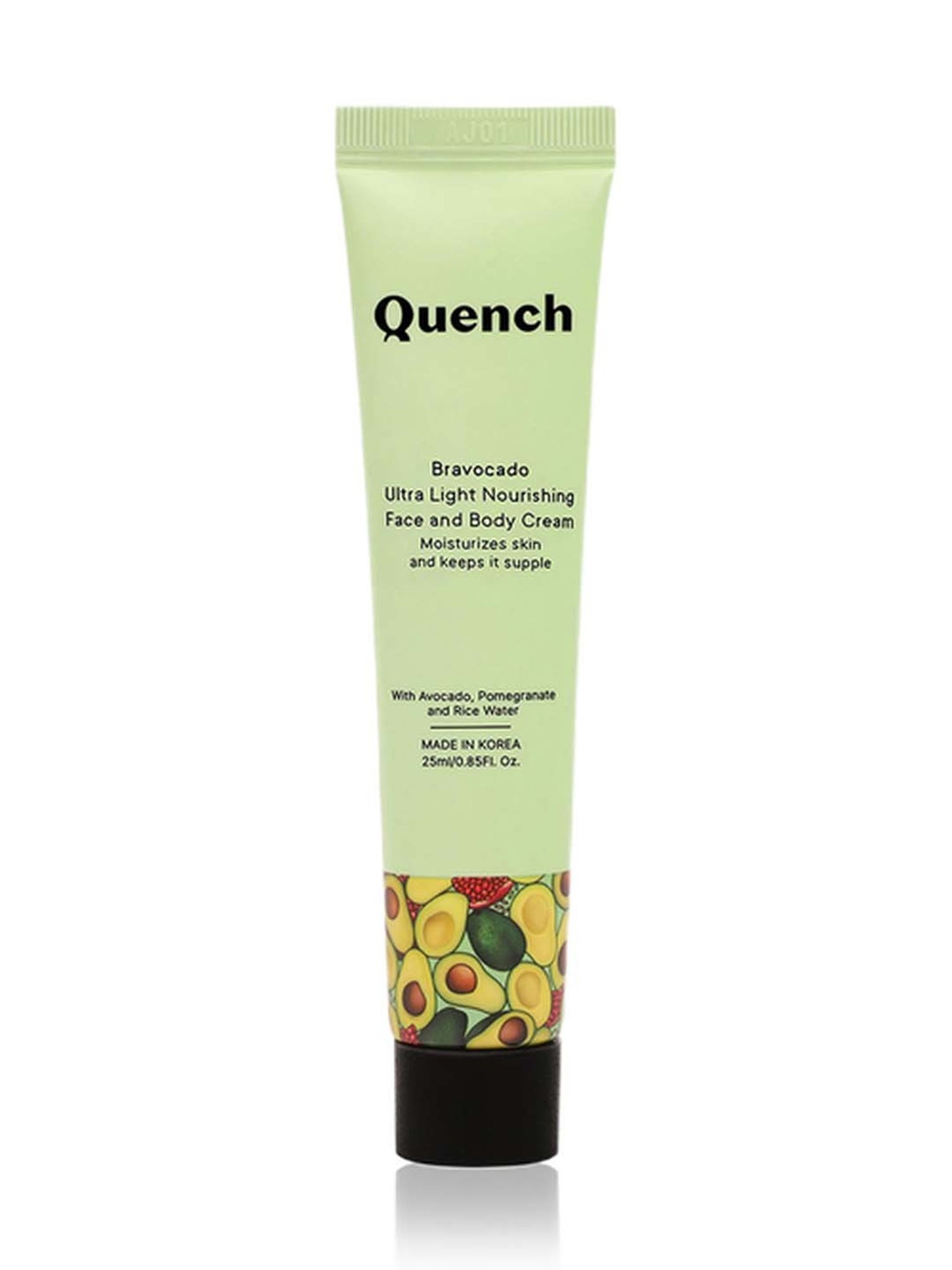 Quench Botanics Bravocado Ultra Light Nourishing Face and Body Cream - 25 ml