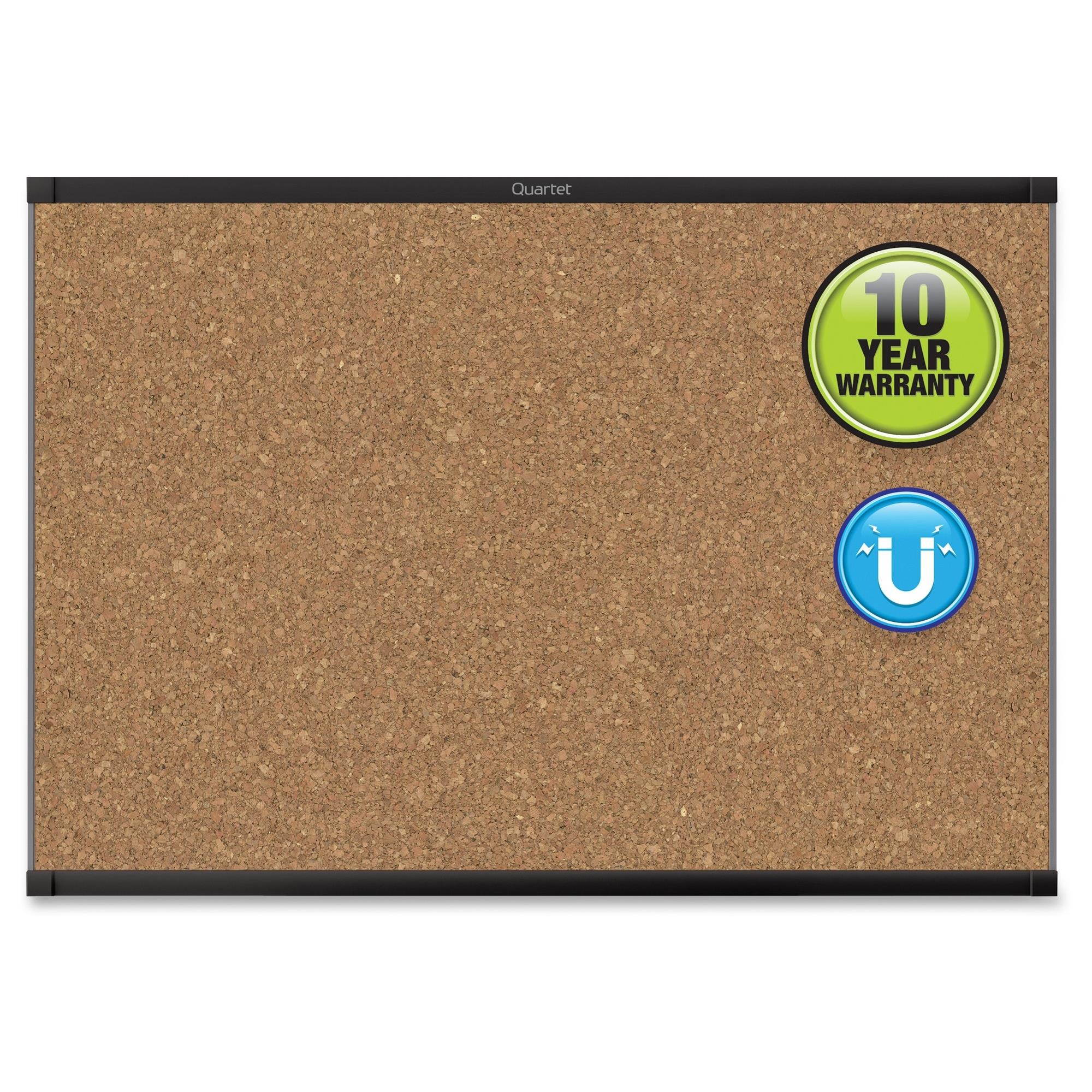 ACCO Brands Corporation Magnetic Cork Bulletin Board Prestige 2 3'x2' MC243BP2