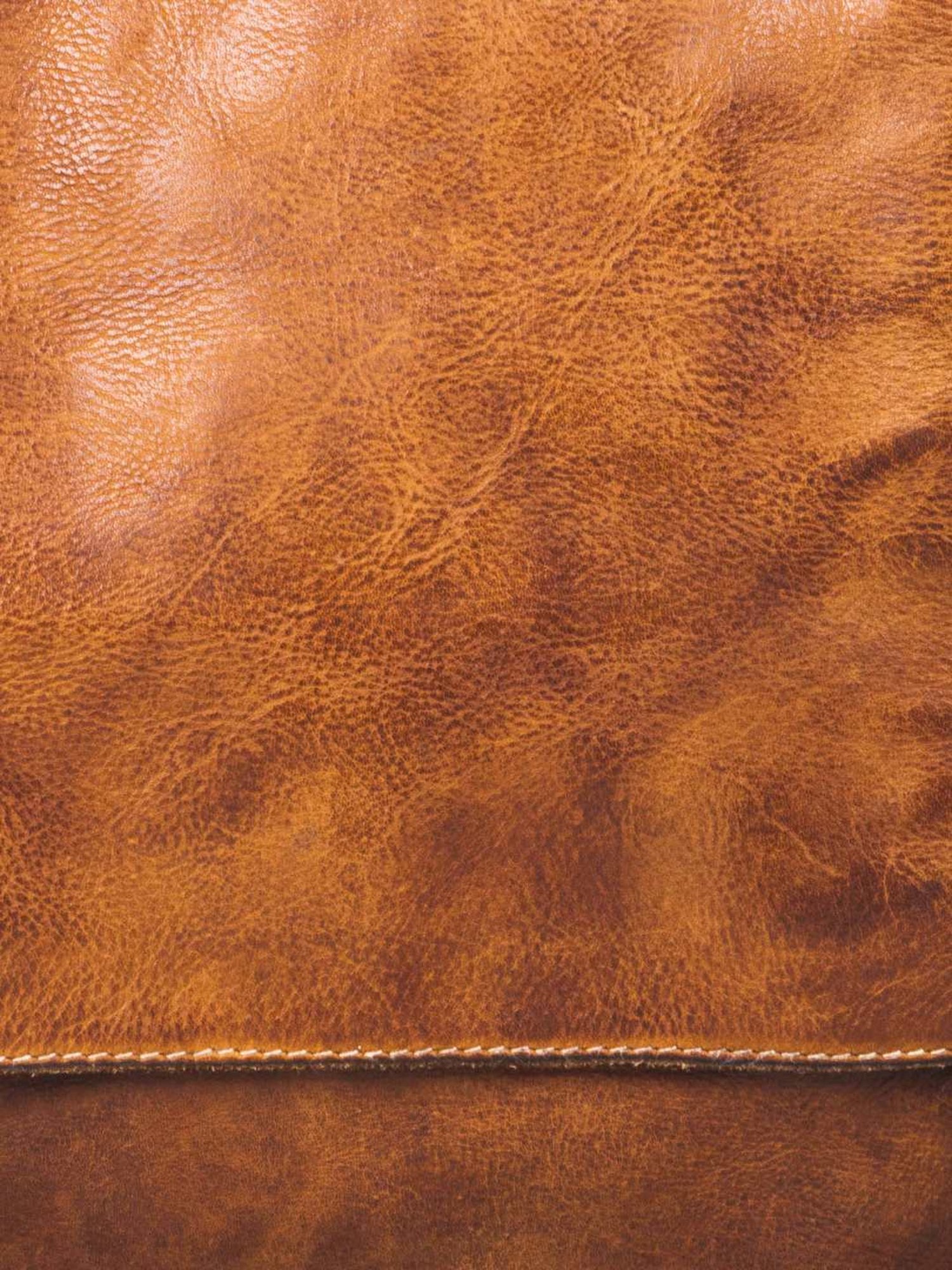 Art N Vintage Henry Cognac Leather Solid Medium Cross Body Bag