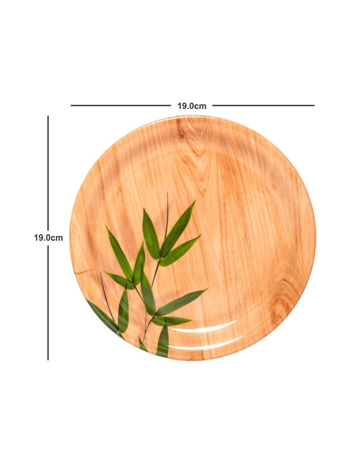 Servewell Bamboo Delite Melamine 19 cm Side Plate - Set of 6