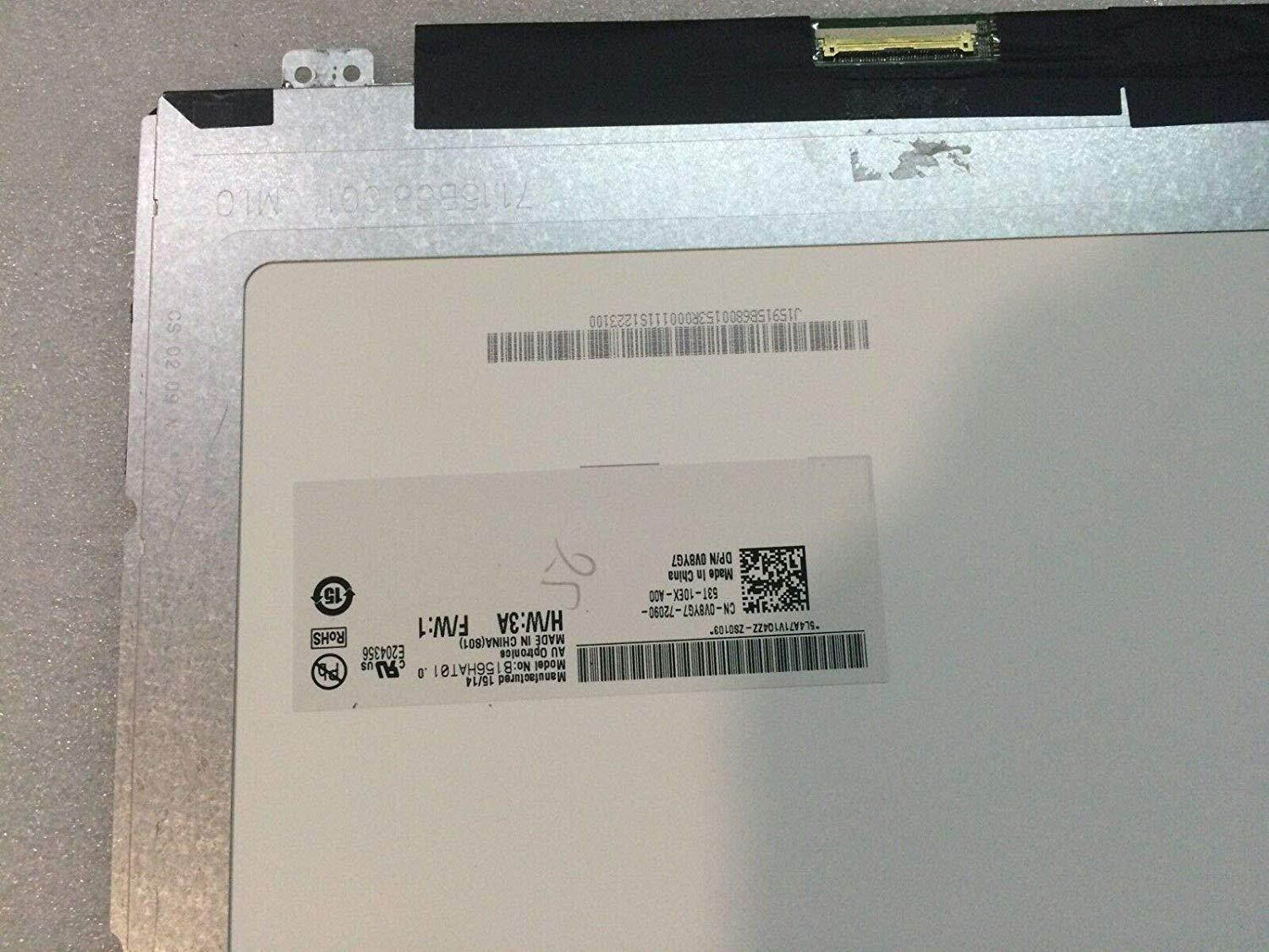 15.6" LED LCD Screen in Touch Digitizer B156HAT01.0 P/N:V8YG7 1920X1080 40pin edp