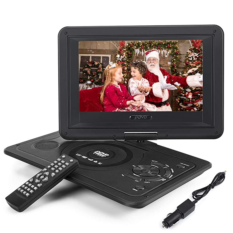 13.9'' Portable DVD Player for Kid, with Swivel Screen, Remote Control, Car Charger, Game Controller, Personal DVD Players with 5 Hour Rechargeable Battery