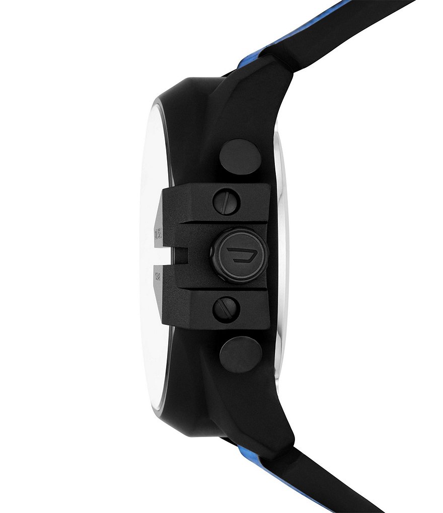 Diesel Mega Chief Analog-Digital Blue Nylon and Silicone Watch