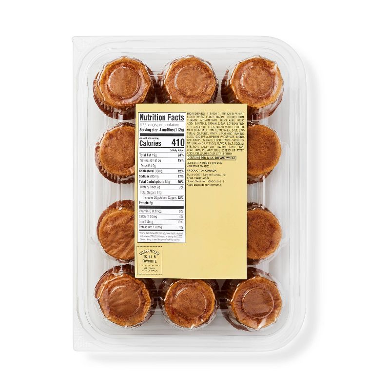 Banana Mini Muffins - 12ct - Favorite Day™