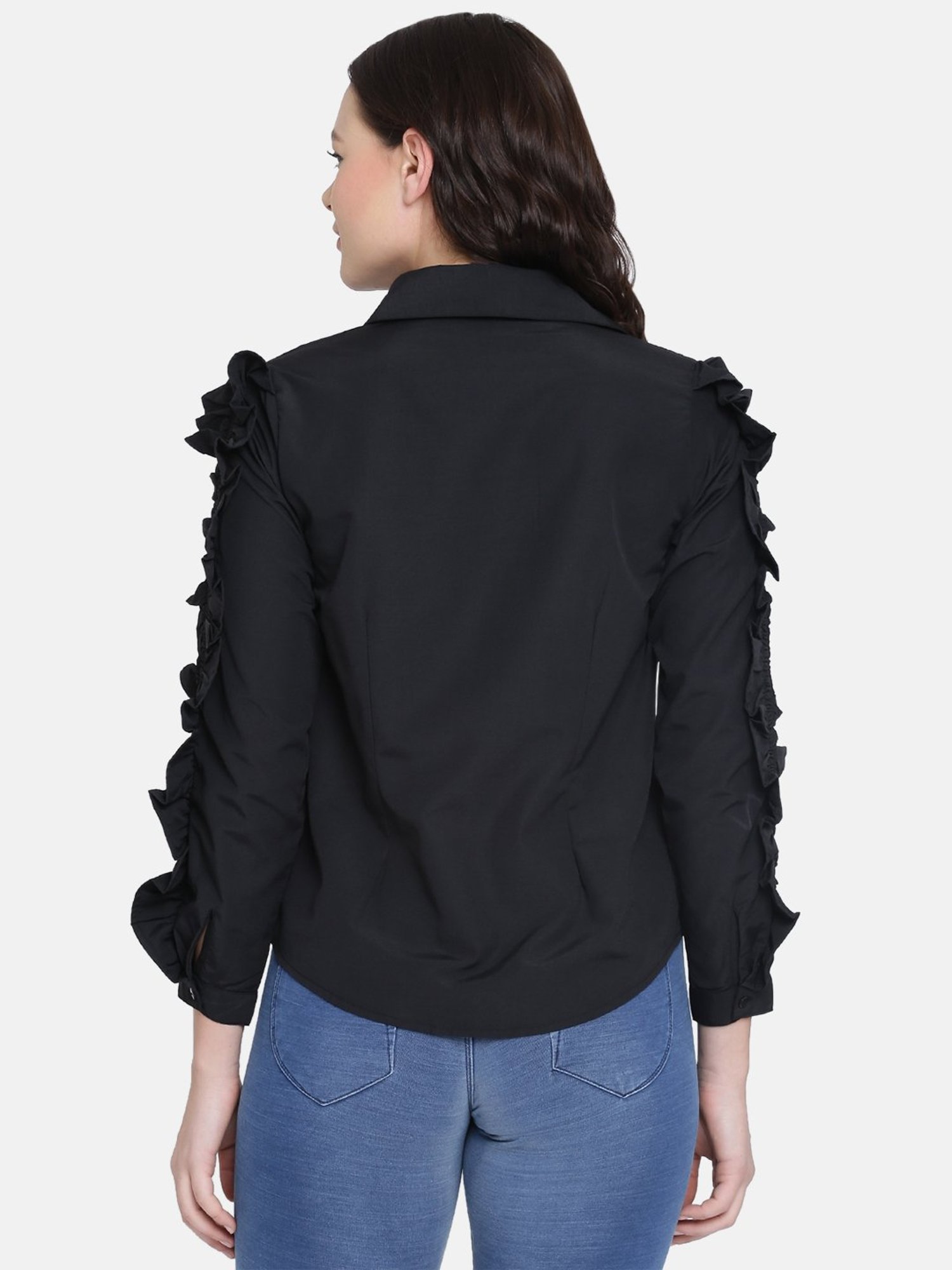 ISU by Radhika Apte Black Cotton Shirt