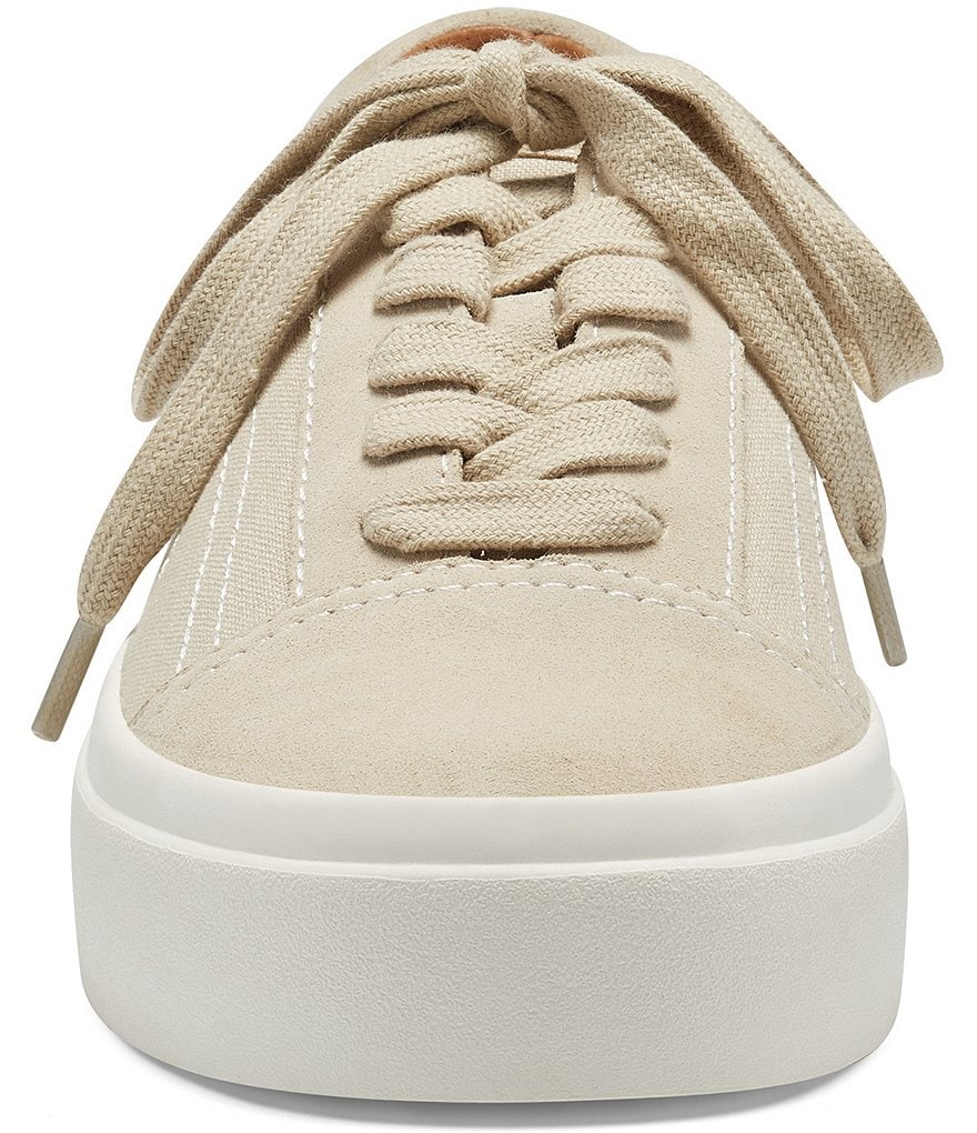Lucky Brand Tezra Suede Canvas Lace-Up Sneakers