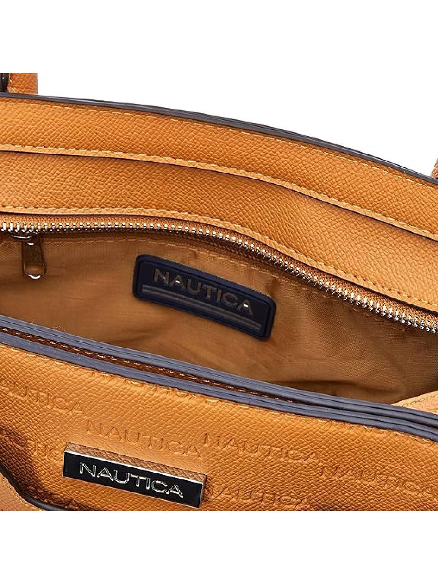 Nautica Tan Textured Medium Handbag