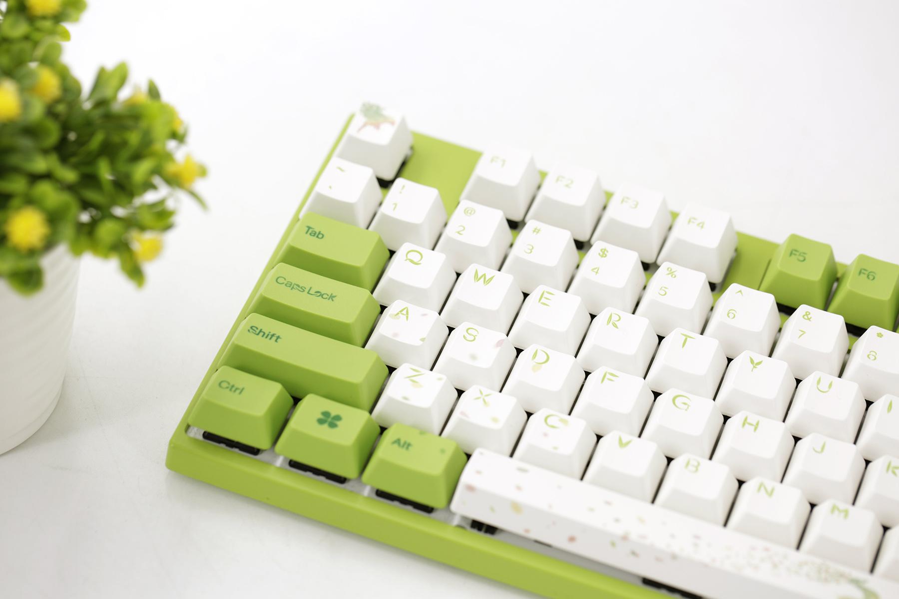 2, 60% Wired/Wireless Mechanical Keyboard (Kailh Box Brown Switch/White Case) - Full Keys Programmable - True RGB Backlit - Tap Arrow Keys - Double Shot PBT Keycaps - NKRO - 1900mAh Battery