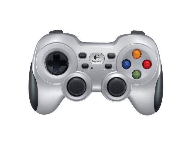 Wireless Gamepad, New Logitech Wireless Gamepad F710 with Plug-and-Forget Nano-receiver offer 2.4 GHz wireless connectivity , Dual vibration motors ,Vibration feedback Wireless Game Controller