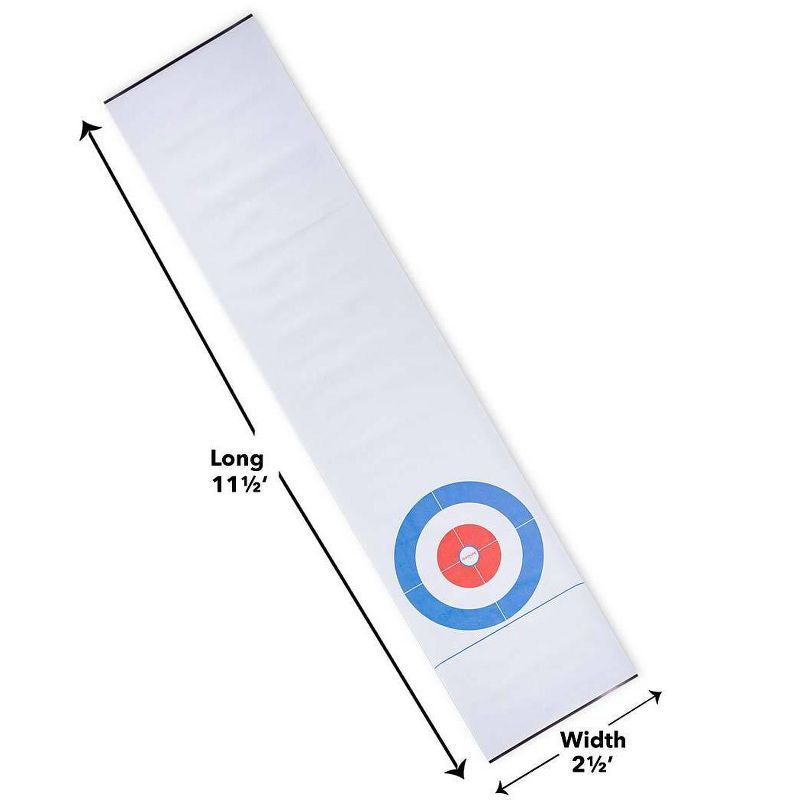 HearthSong Curling Zone Indoor Family Game with Six Battery-Operated Hovering Stones and 11L x 2W Mat