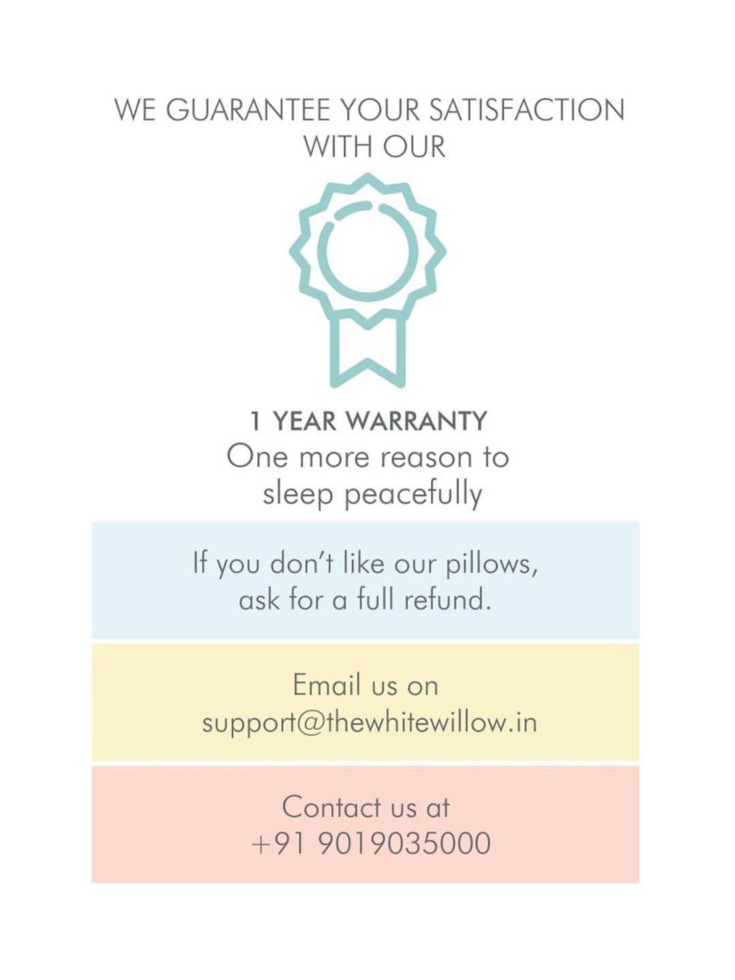 The White Willow White Full Wedge Pillow - Set of 1