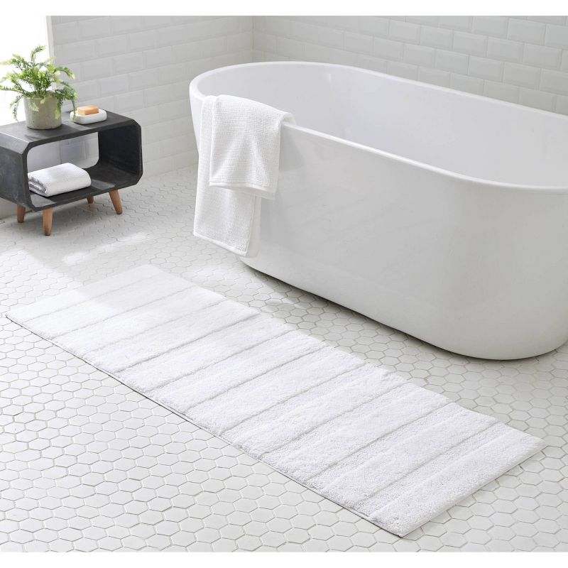 22"x60" Manchester Solid Bath Rug White - ED Ellen DeGeneres