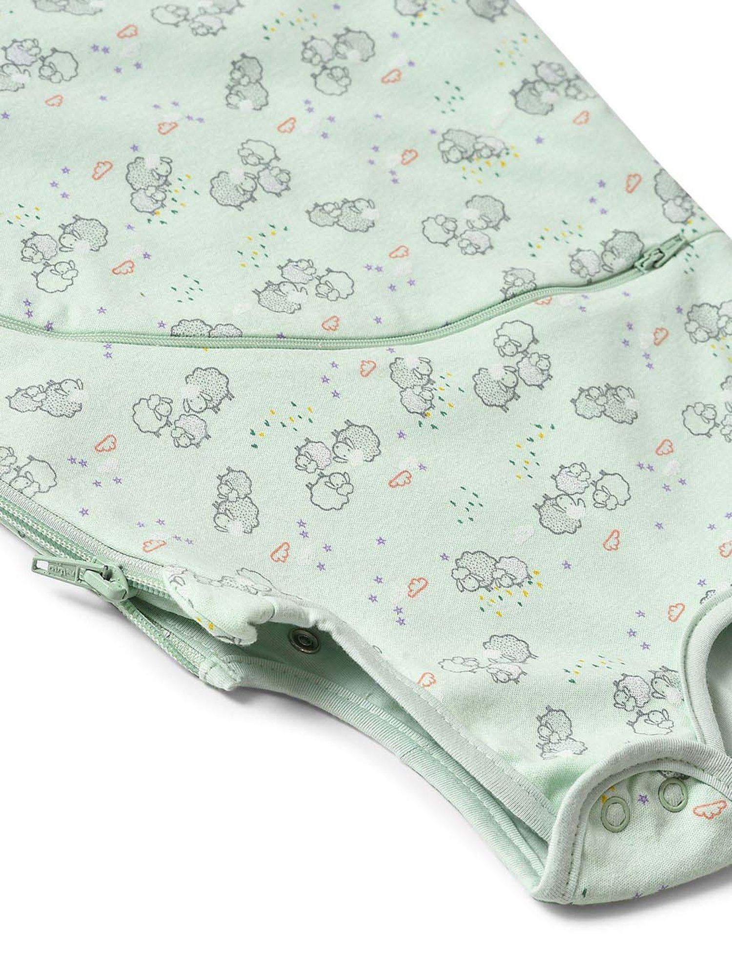 MiArcus Frosty'z Green Cotton 40 TC Baby Sleeping Bag