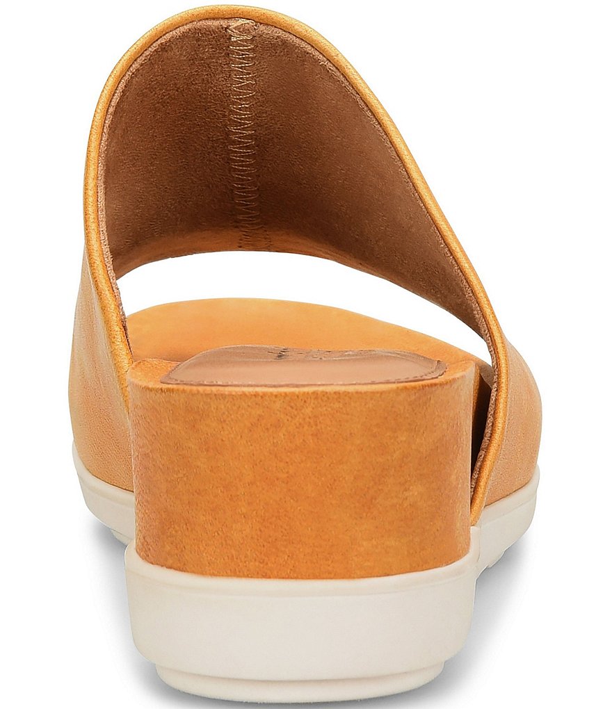 Comfortiva Pax Leather Wrapped Wedge Slides