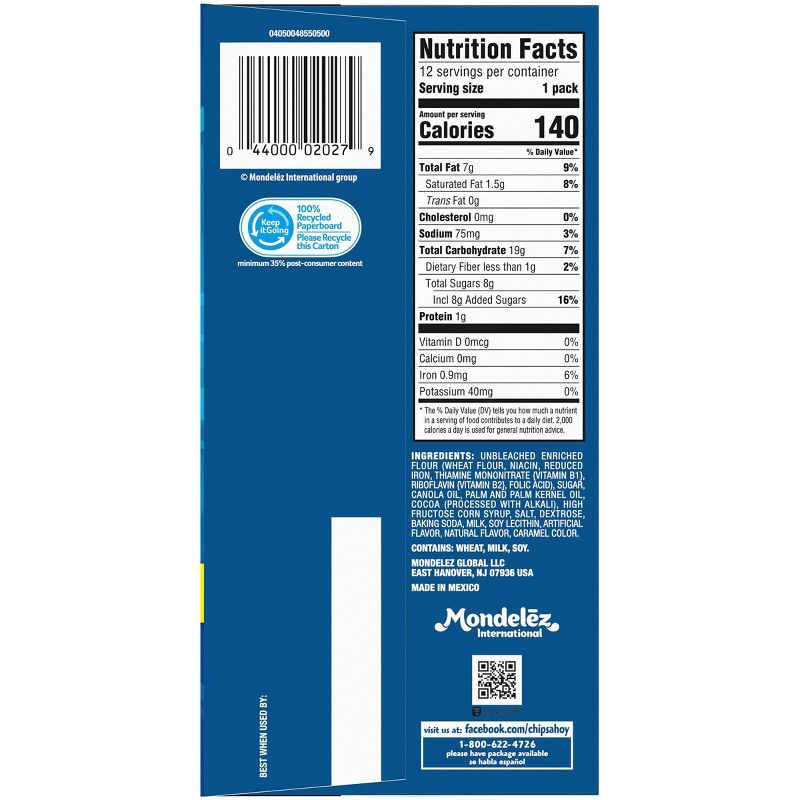 Chips Ahoy! Mini Chocolate Chip Cookies Munchpack - 12oz/12pk