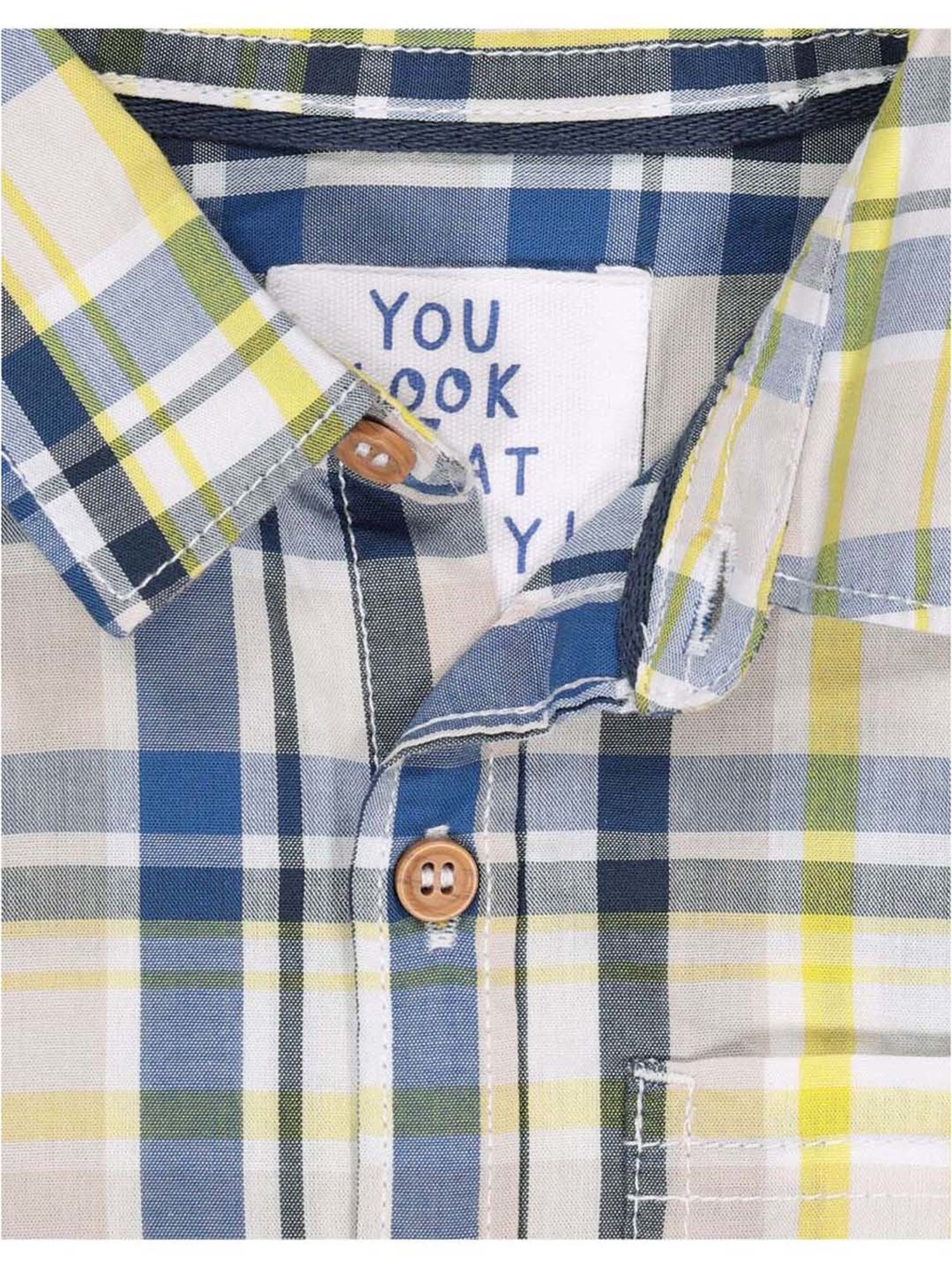 Mothercare Kids Multicolor Chequered Full Sleeves Shirt