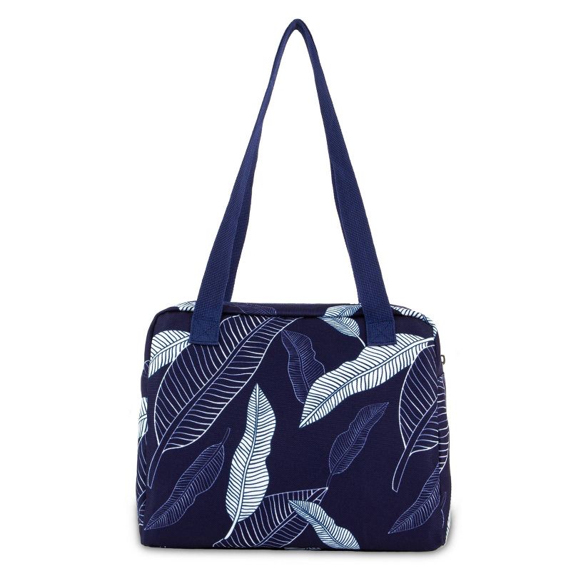 Packit Freezable Hampton Lunch Bag - Navy Leaves