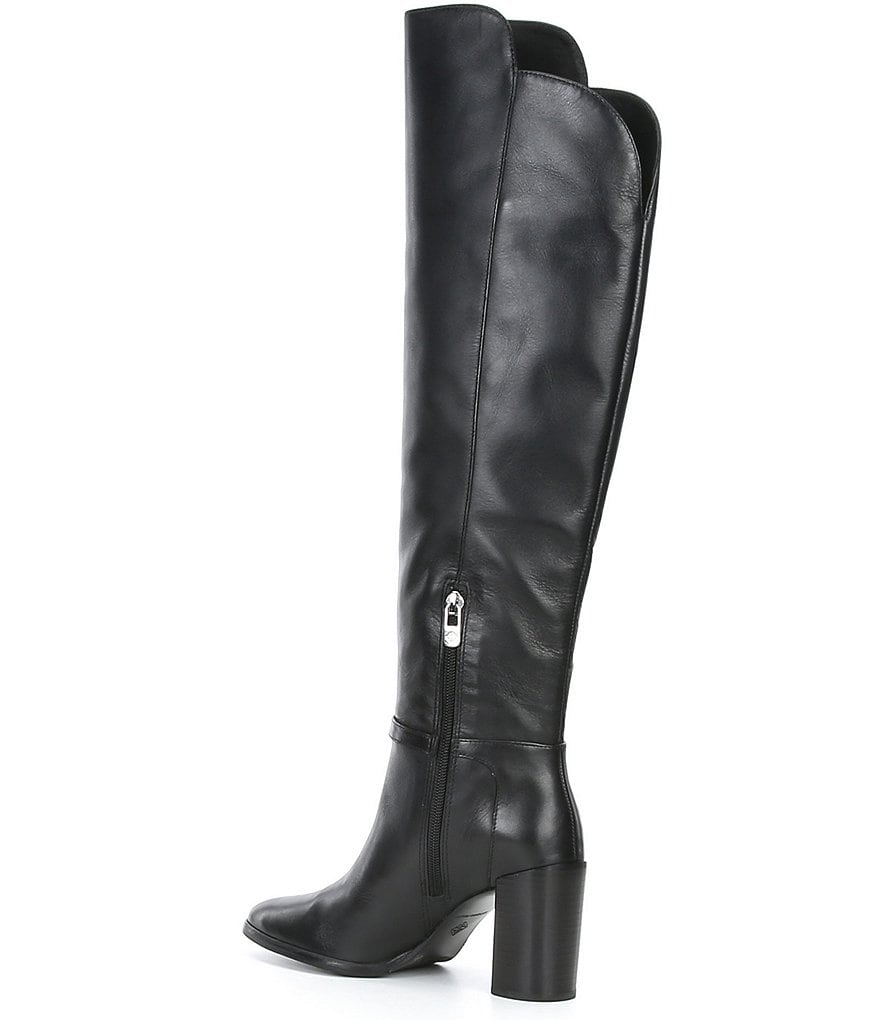 Antonio Melani Malindah Leather Block Heel Dress Boots