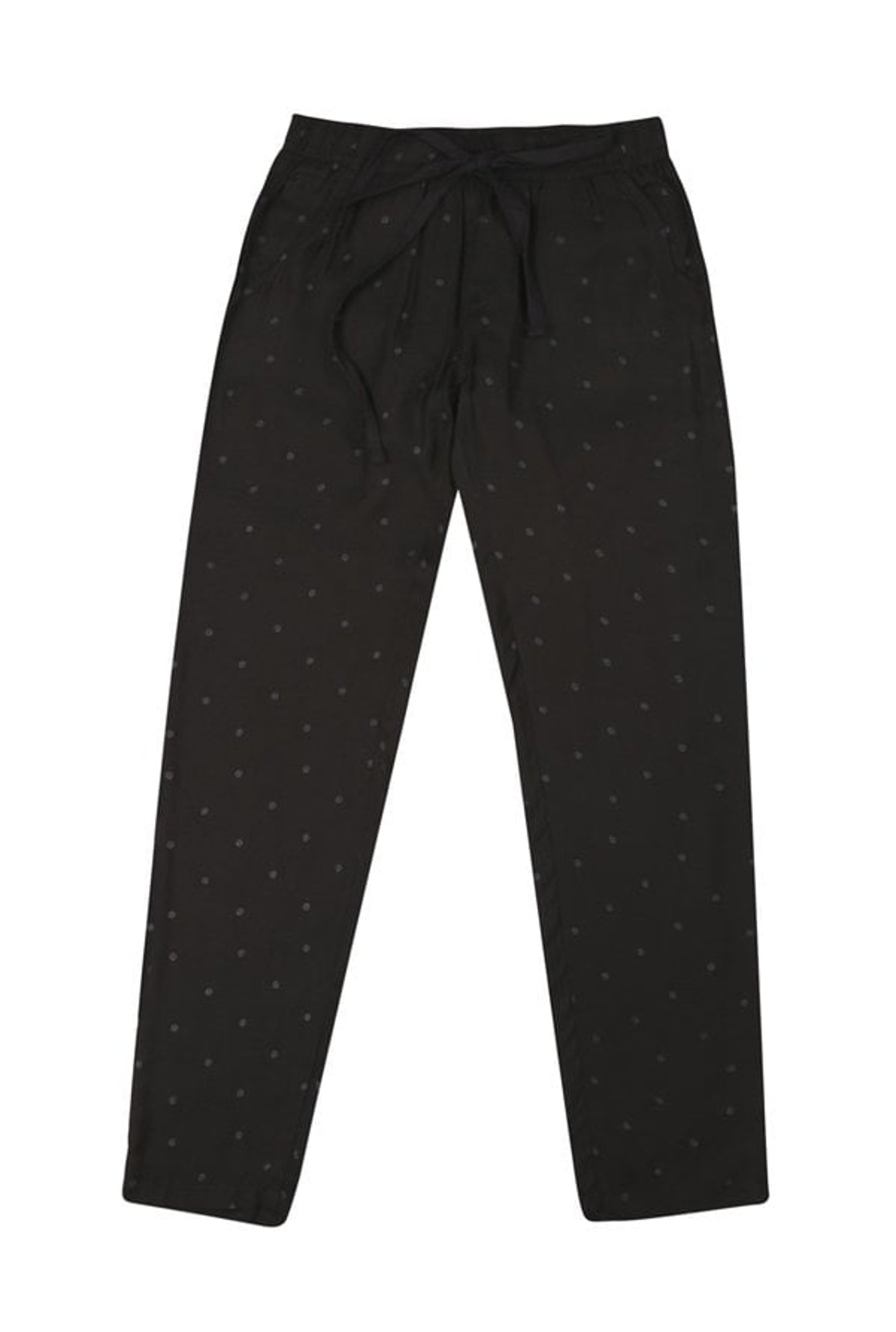 Gini & Jony Girls Black Printed Trousers