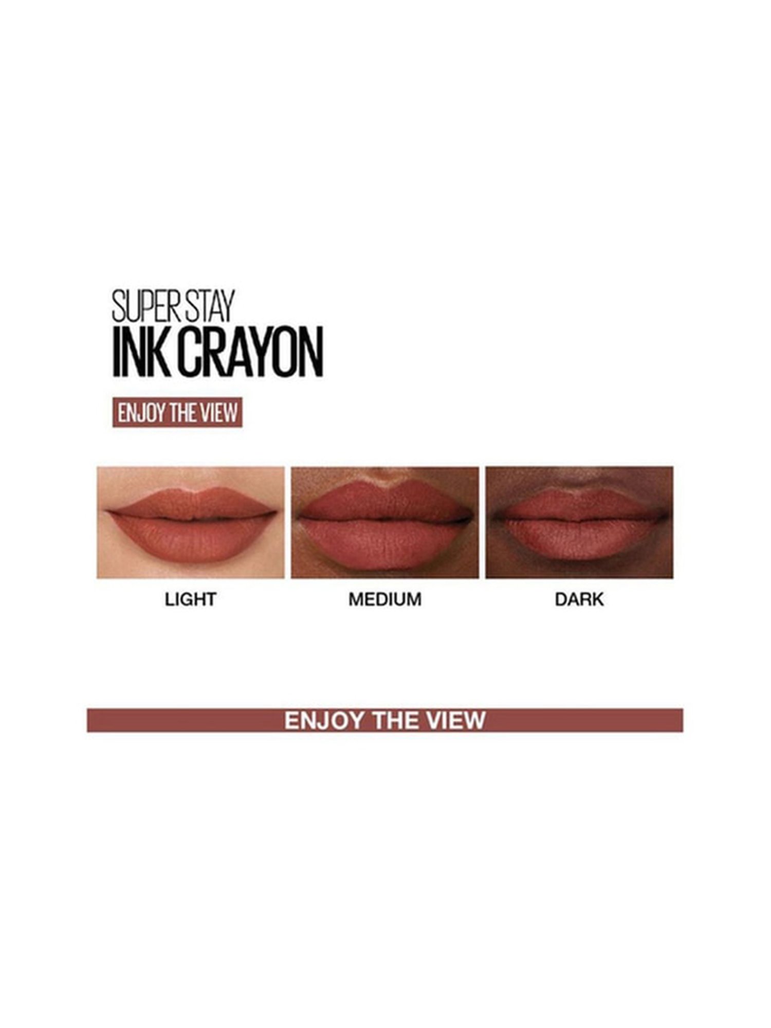 Maybelline New York Super Stay Crayon Lipstick - 20 Enjoy the View, 1.2g