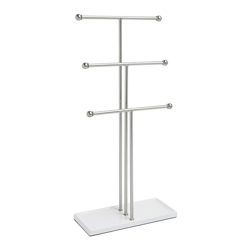 Trigem Jewelry Stand White/Nickel - Umbra