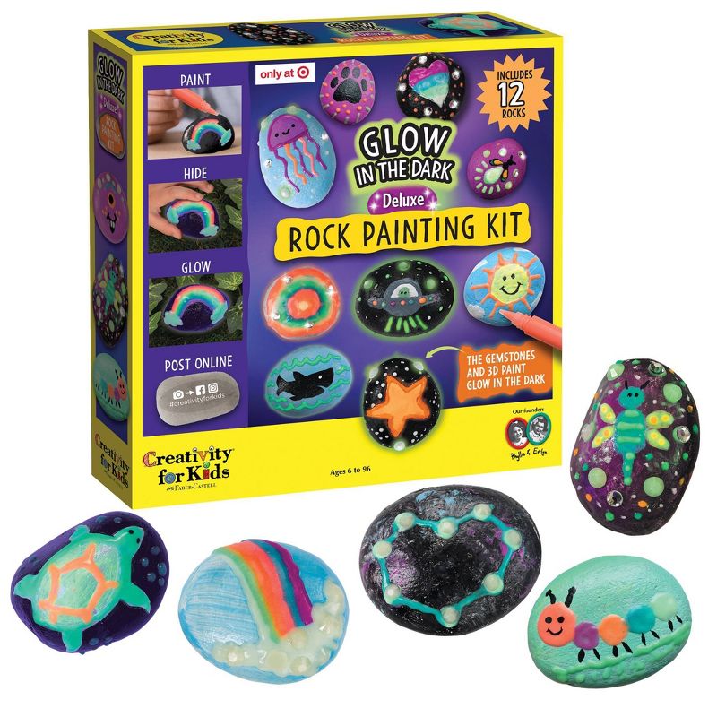 Creativity for Kids Glow in the Dark Rock Painting Kit