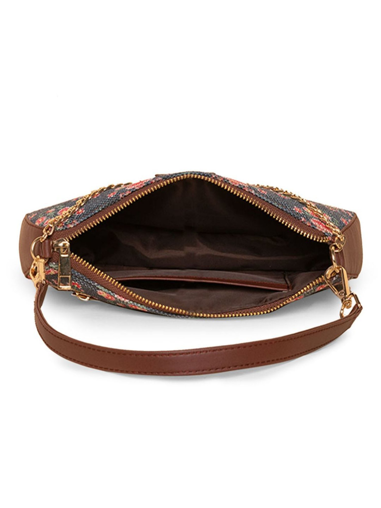 ZOUK Blue Printed Shoulder Bag