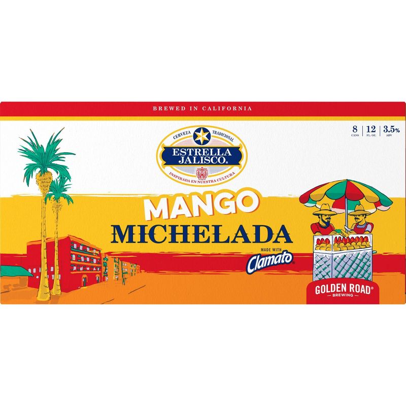 Golden Road Estrella Jalisco Mango Michelada Beer - 8pk/12 fl oz Cans