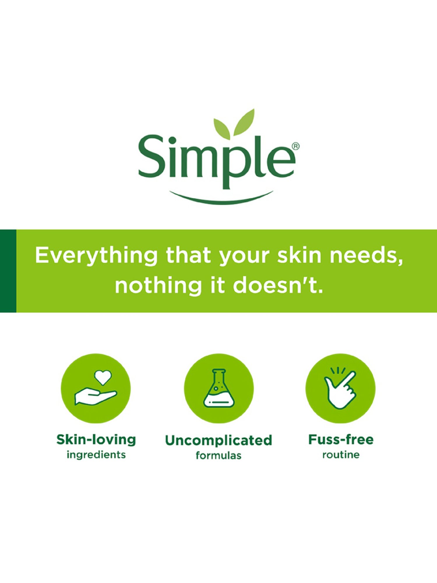 Simple Kind To Skin Facial Cleansing Wipes - 25 Wipes